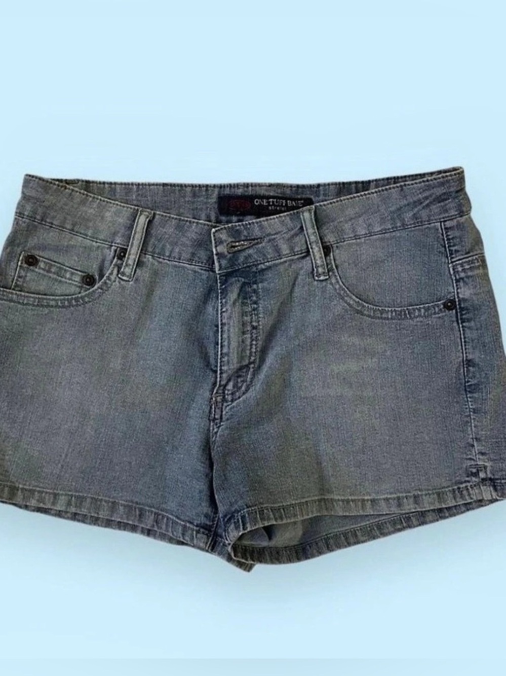 Gray Denim Jean Shorts